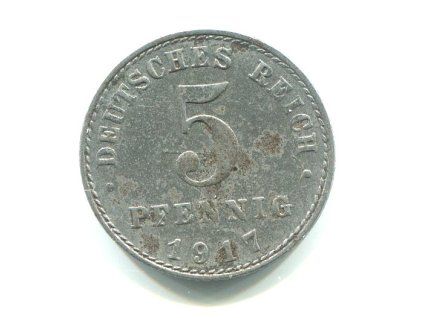 NĚMECKO. 5 Pfennig 1917/A.