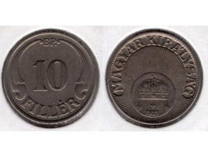 MAĎARSKO. 10 fillér 1927/BP. KM-507