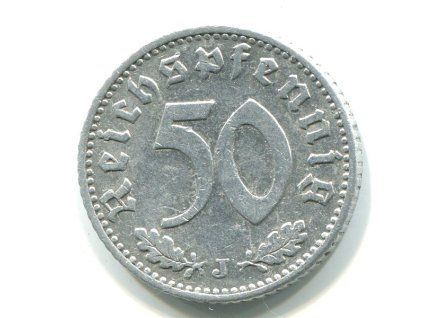 NĚMECKO. 50 Pfennig 1935/J.
