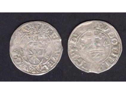 WALDECK. Franz, Wilhelm Ernst, Christian u. Wolrad (1588 - 1597). 2 Kreuzer 1594. S titulem Rudolfa II.
