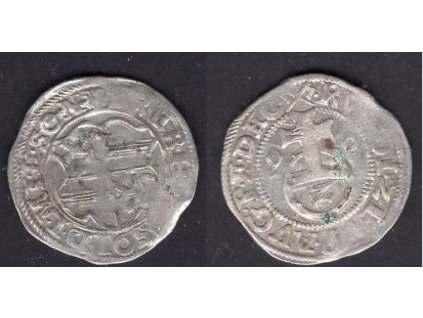 SOLMS-Lich. Ernst, Eberhard u. Hermann (1562 - 1590). 2 Kreuzer 1590. S titulem Rudolfa II.