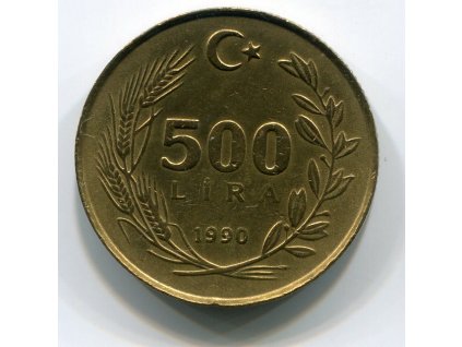TURECKO. 500 lira 1990. KM-989