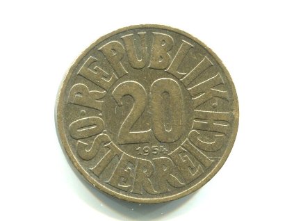 RAKOUSKO. 20 Groschen 1954. KM-2877