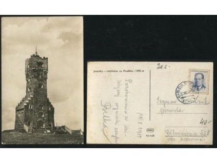 PRADĚD. Rozhledna. 1954.