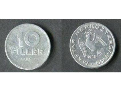MAĎARSKO. 10 fillér 1965. KM-547