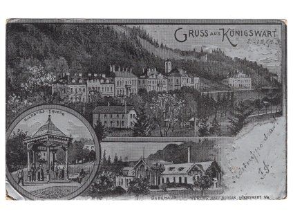 LÁZNĚ KYNŽVART / Königswart. 1903. Litografie.