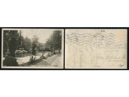 PODĚBRADY. Lázně. Lázeňský park Amorek. 1931.