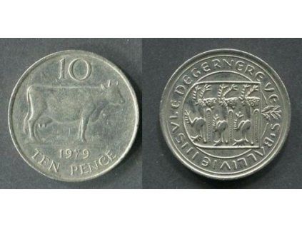 GUERNSEY. 10 pence 1979. KM-30