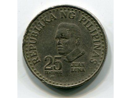 FILIPÍNY. 25 sentimos 1980.