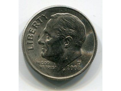 USA. 1 dime 2002/D. KM-195a