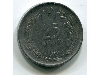 TURECKO. 25 kurus 1960. KM-892.2
