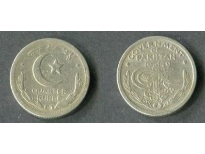 PAKISTÁN. 1/4 rupee 1949. KM-5
