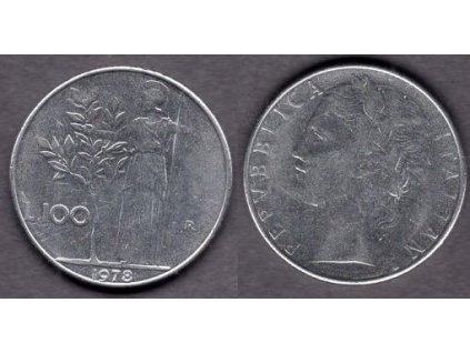 ITÁLIE. 100 lire 1978. KM-96