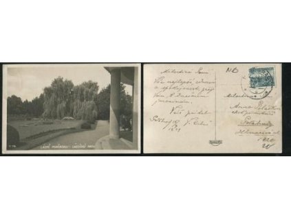 PODĚBRADY. Lázně. Lázeňský park. 1939.