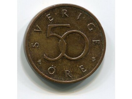 ŠVÉDSKO. 50 öre 2000. KM-878