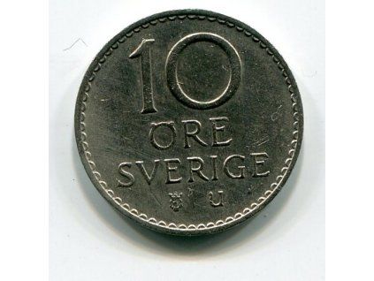 ŠVÉDSKO. 10 öre 1964. KM-835