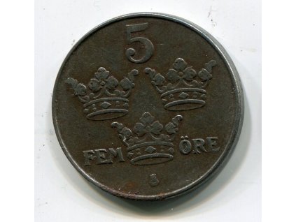ŠVÉDSKO. 5 öre 1948. KM-812