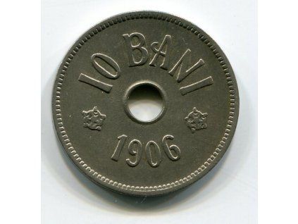 RUMUNSKO. 10 bani 1906/J. KM-32