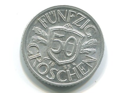 RAKOUSKO. 50 Groschen 1955. KM-2870