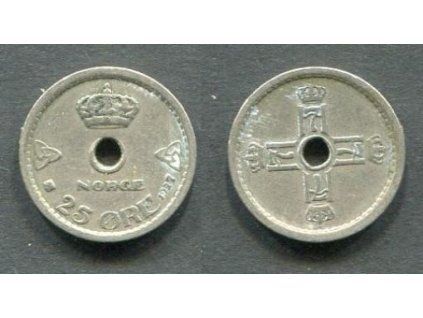 NORSKO. 25 öre 1927. KM-384