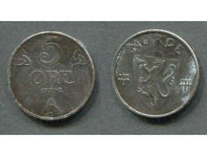 NORSKO. 5 öre 1942. KM-388
