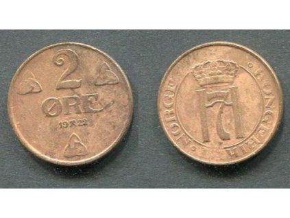 NORSKO. 2 öre 1922. KM-371