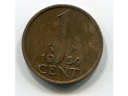 NIZOZEMÍ. 1 cent 1954. KM-180