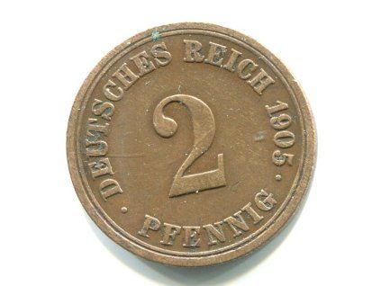 NĚMECKO. 2 Pfennig 1905/A. KM-16