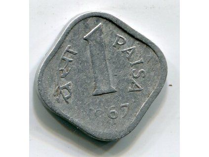 INDIE. 1 paisa 1967, b.zn.