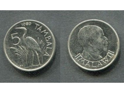MALAWI. 5 tambala 1989. KM-9.2a