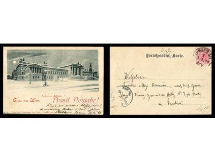 WIEN. Parlamentsgebäude. 1897.