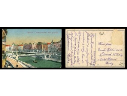 Víden. Ferdinandsbrücke. Franz Josefs Kai.