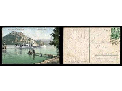 Traunsee a hora Traunstein.
