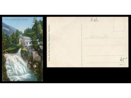 Kurort Bad Gastein. Oberer wasserfall.
