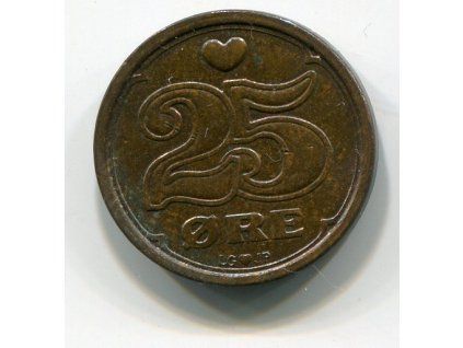 DÁNSKO. 25 öre 1990. KM-868.1