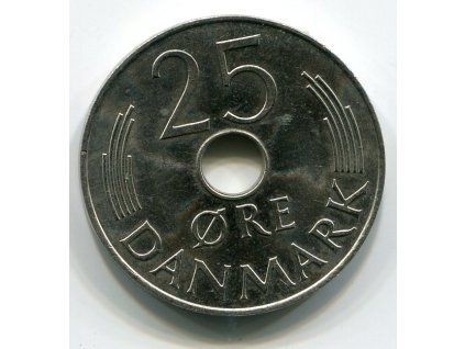 DÁNSKO. 25 öre 1977. KM-861.1