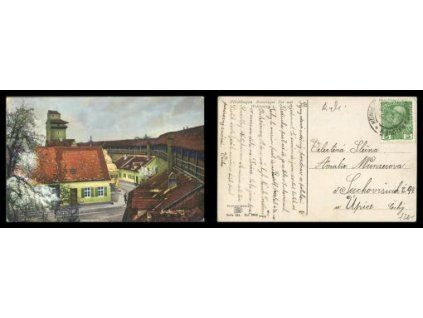 Nördlingen. Reimlinger Tor s Wehrgang.