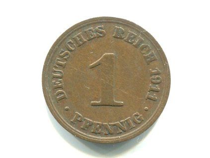 NĚMECKO. 1 Pfennig 1911/A.