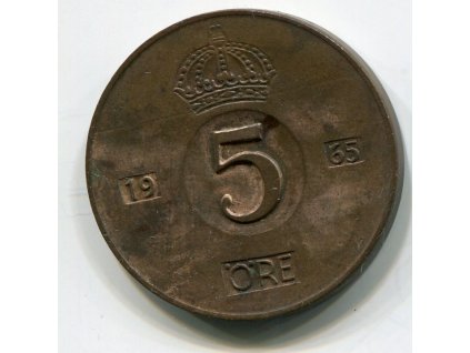 ŠVÉDSKO. 5 öre 1965. KM-822