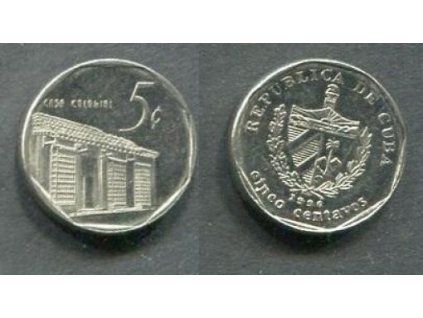 KUBA. 5 centavos 1996. KM-575.2