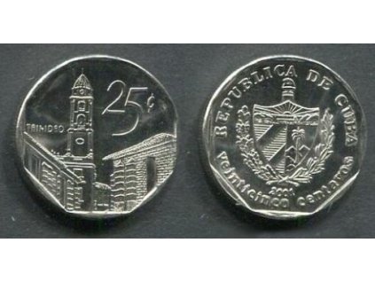 KUBA. 25 centavos 2001. KM-277-2