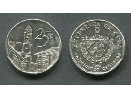 KUBA. 25 centavos 2003. KM-277.2