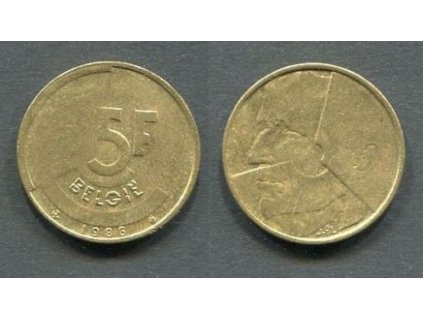 BELGIE. 5 francs 1986. BELGIE.