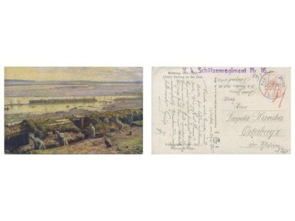 Weltkrieg 1914-1916. Unsere stellung an der Nida.