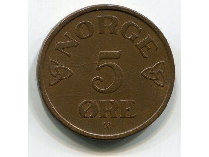 NORSKO. 5 öre 1955. KM-400