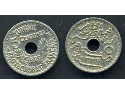 TUNIS. 5 centimes 1920. KM-242