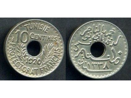 TUNIS. 10 centimes 1920. KM-243