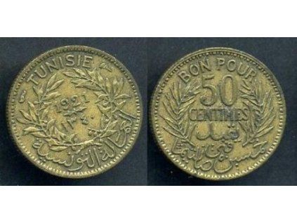 TUNIS. 50 centimes 1921. M-246