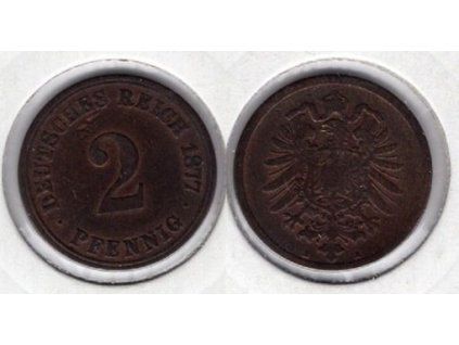 NĚMECKO. 2 Pfennig 1877/A.