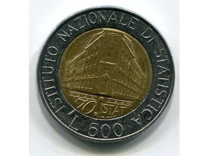ITÁLIE. 500 lire 1996. KM-181